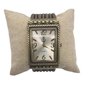 VTG Premier Design Brass Tone Adjustable Clamper Watch